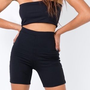 Princess Polly Black Biker Shorts